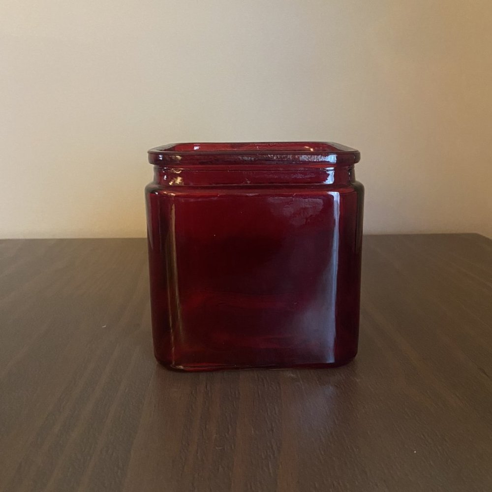 Red Cubed Vase